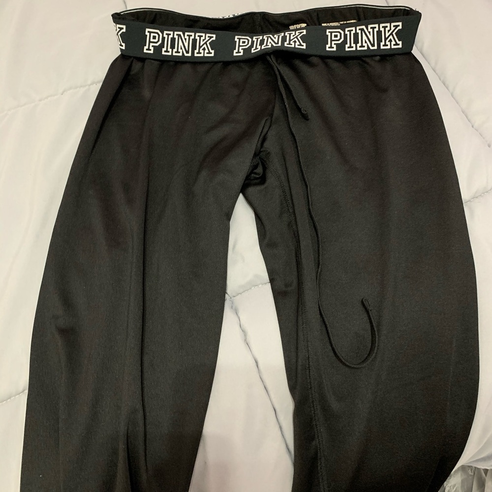 Pink small polyester joggers
